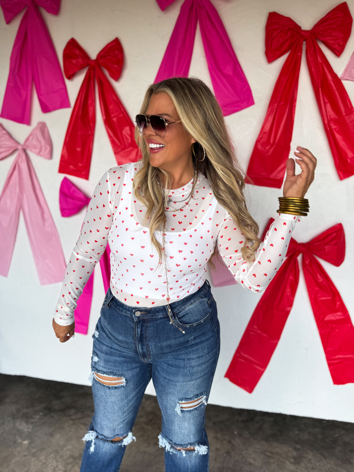 VALENTINES DRESS IT UP MESH TOPS