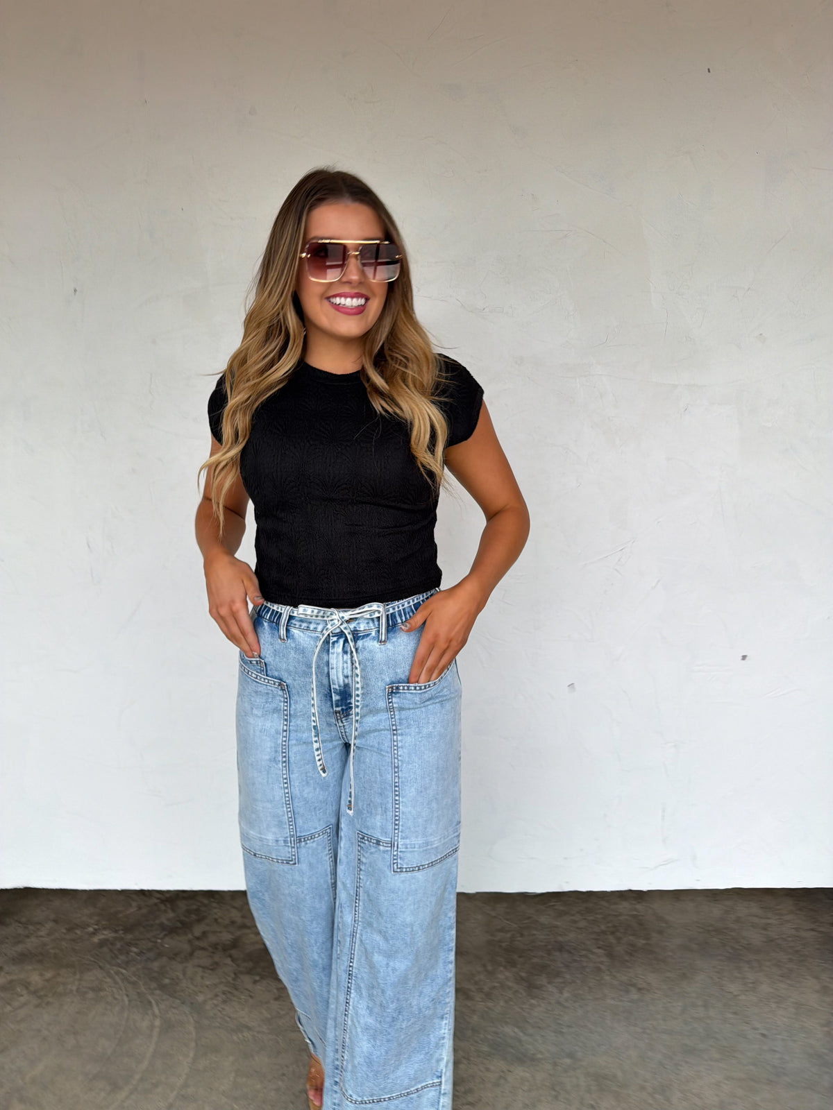 HARLEY CAP SLEEVE BASIC TOP