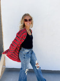 STRIPE MILEY DOT CARDIGAN