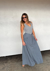 SPRING LUCIANA STRIPE DRESS