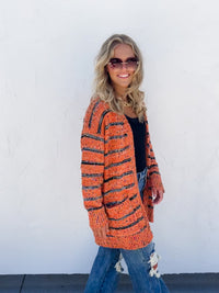 STRIPE MILEY DOT CARDIGAN