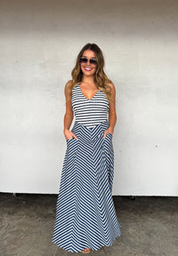 SPRING LUCIANA STRIPE DRESS