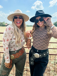 BOOTS & BLOOMS COLLECTION MESH TOPS