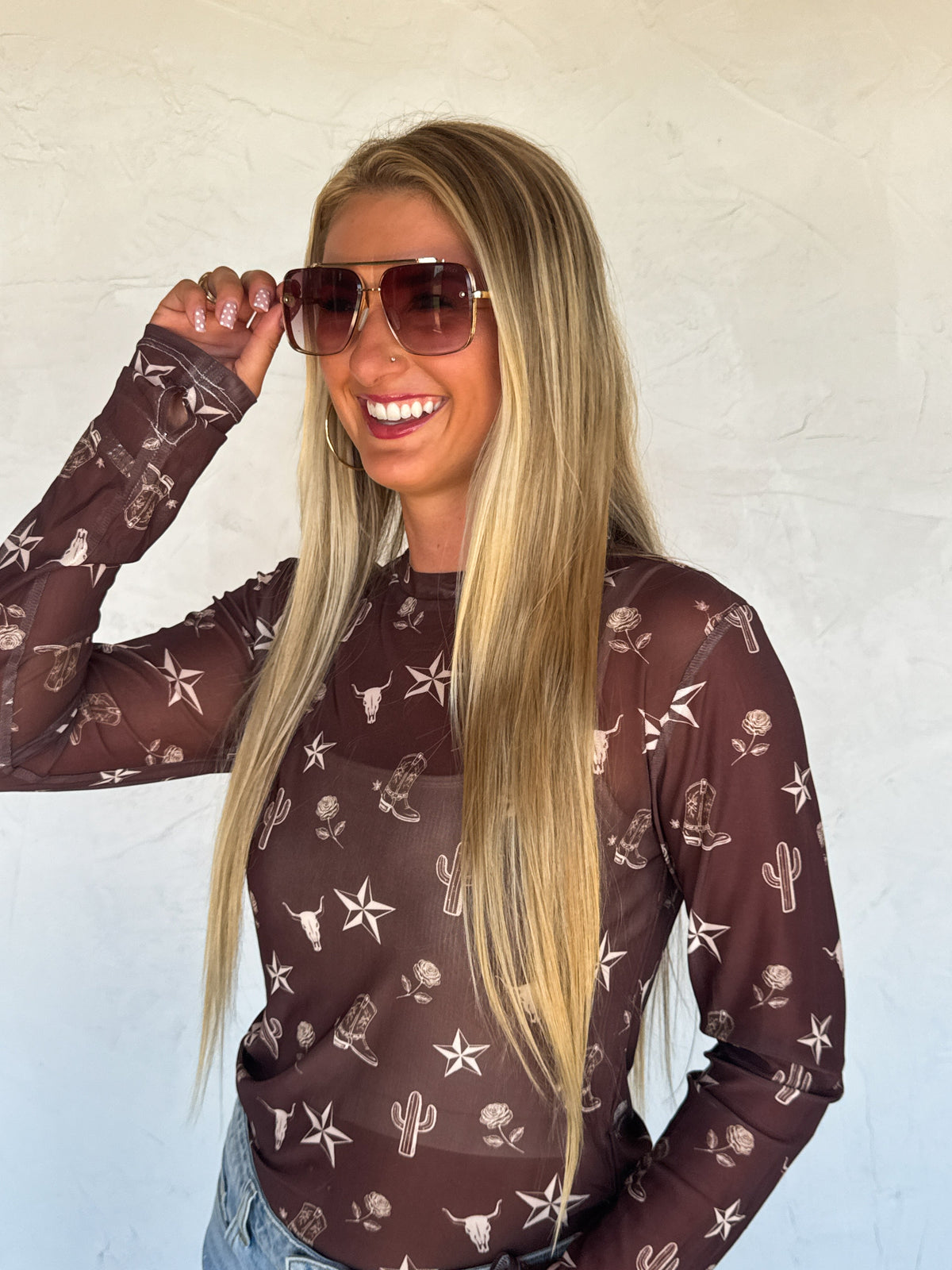 DESERT DREAMS DRESS IT UP MESH TOPS