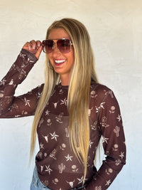 DESERT DREAMS DRESS IT UP MESH TOPS