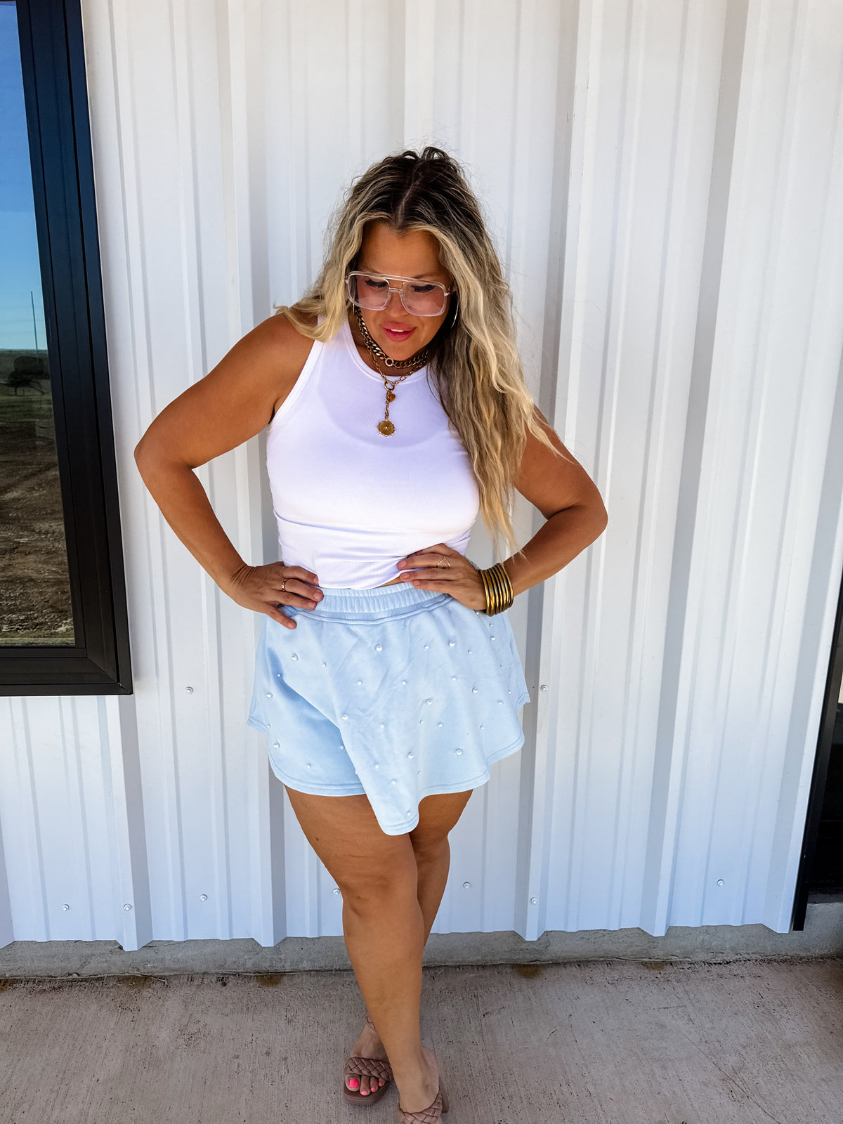 PRETTY IN PEARLS SKORT