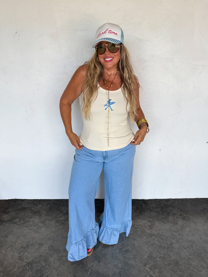 CALLIE RUFFLE JEANS