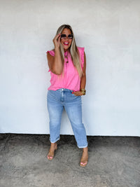 ALEXIE STRAIGHT LEG CROPPED JEANS