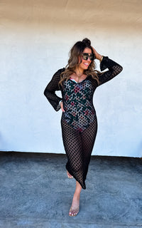 SUNSET STROLL KNIT COVERUP