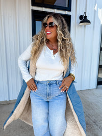 REVERSIBLE SHERPA PUFFER VEST