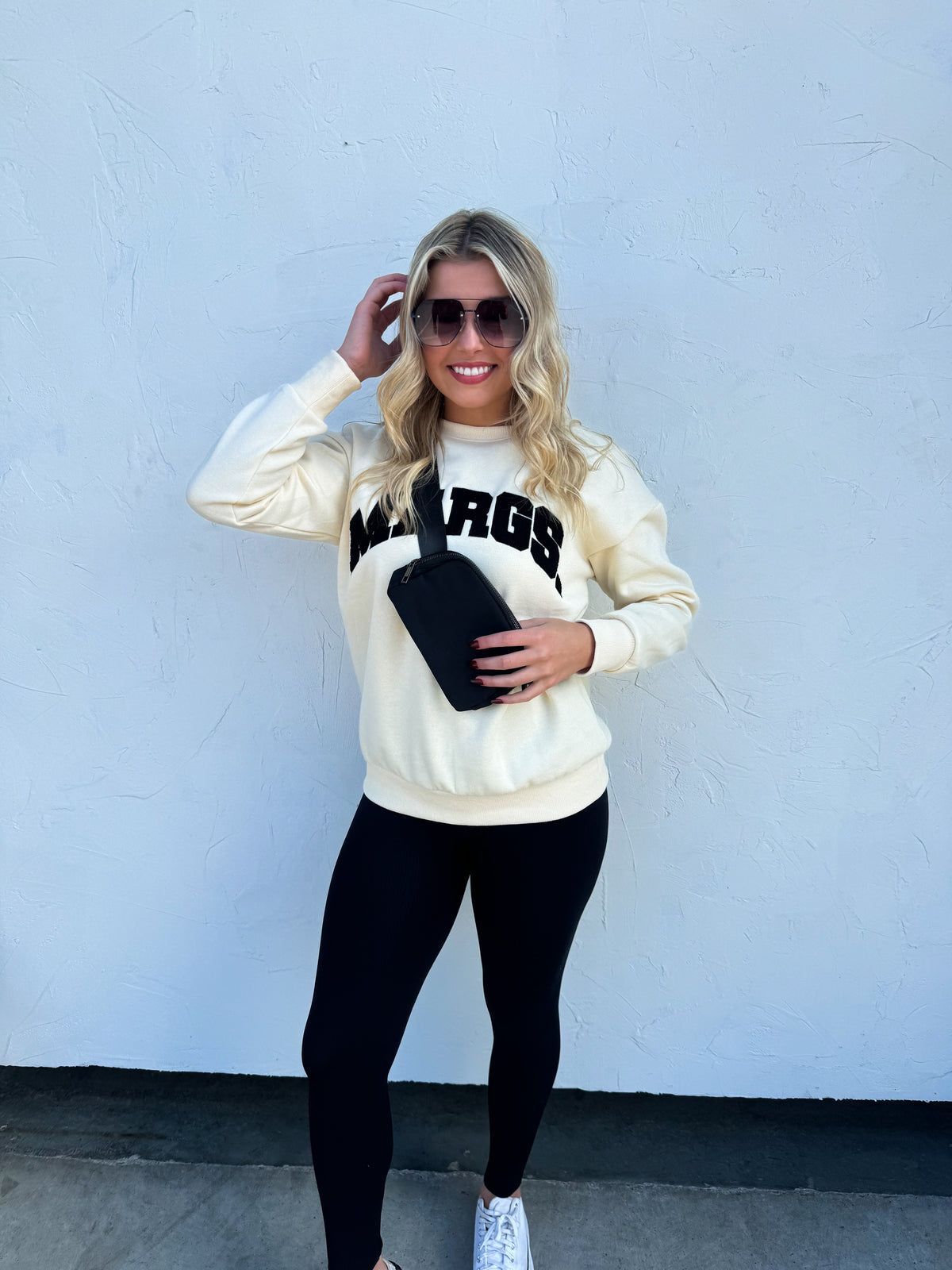 MARGS SHERPA LETTER SWEATSHIRT