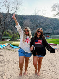 FREEDOM FLAG PATCH PULLOVER