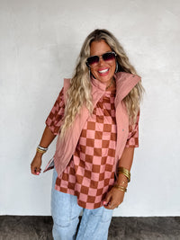 CHECK BABE SIDE SLIT TOP