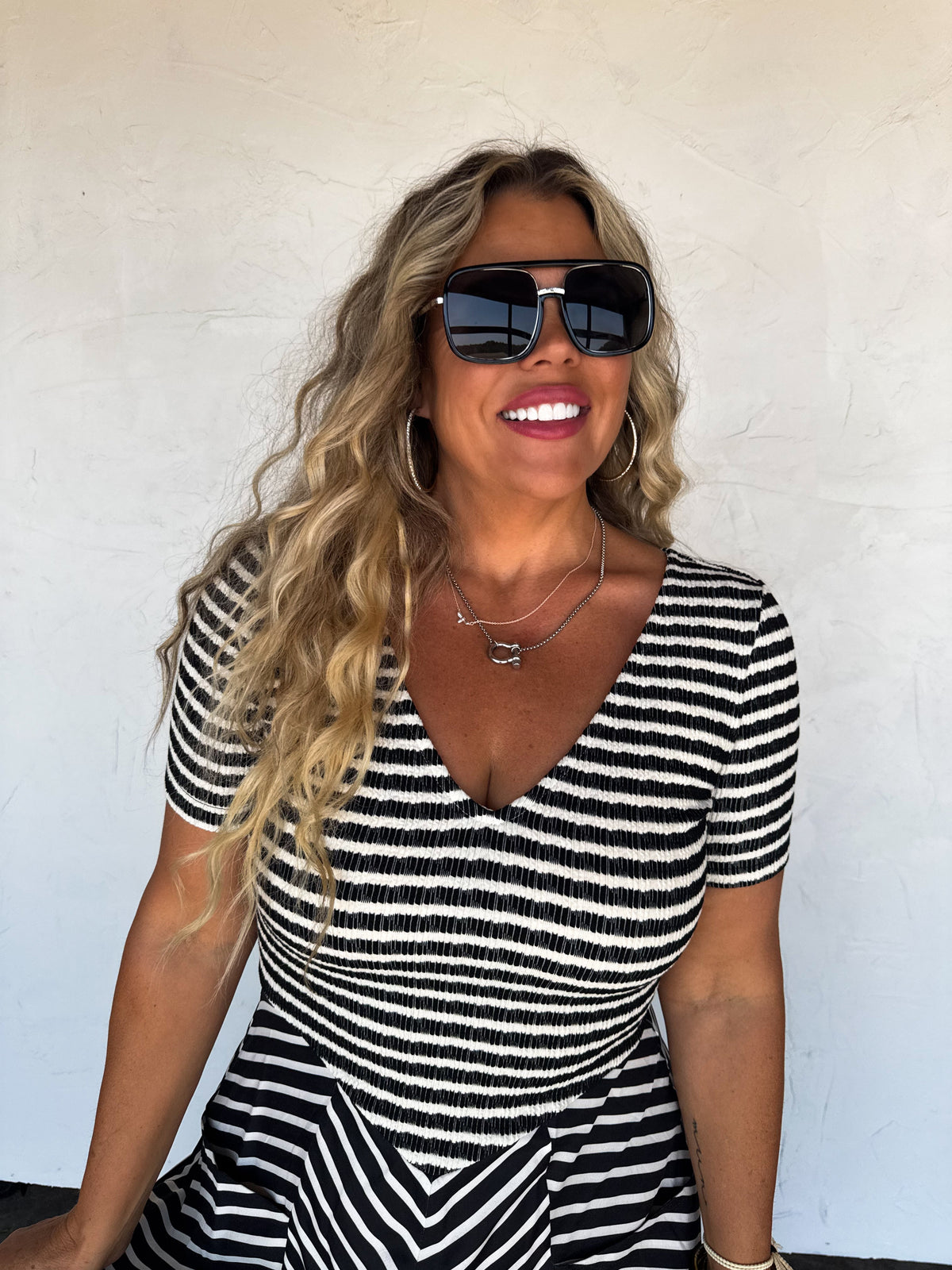 CALISTA STRIPE DRESS