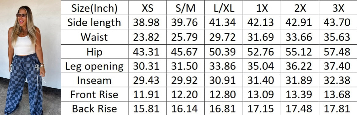 GO WITH THE FLOW CHECKER PANTS