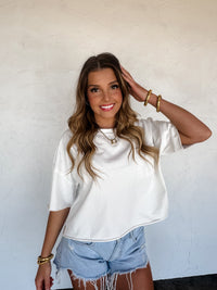 HADDIE  WIDE LEG CHECKER PANTS