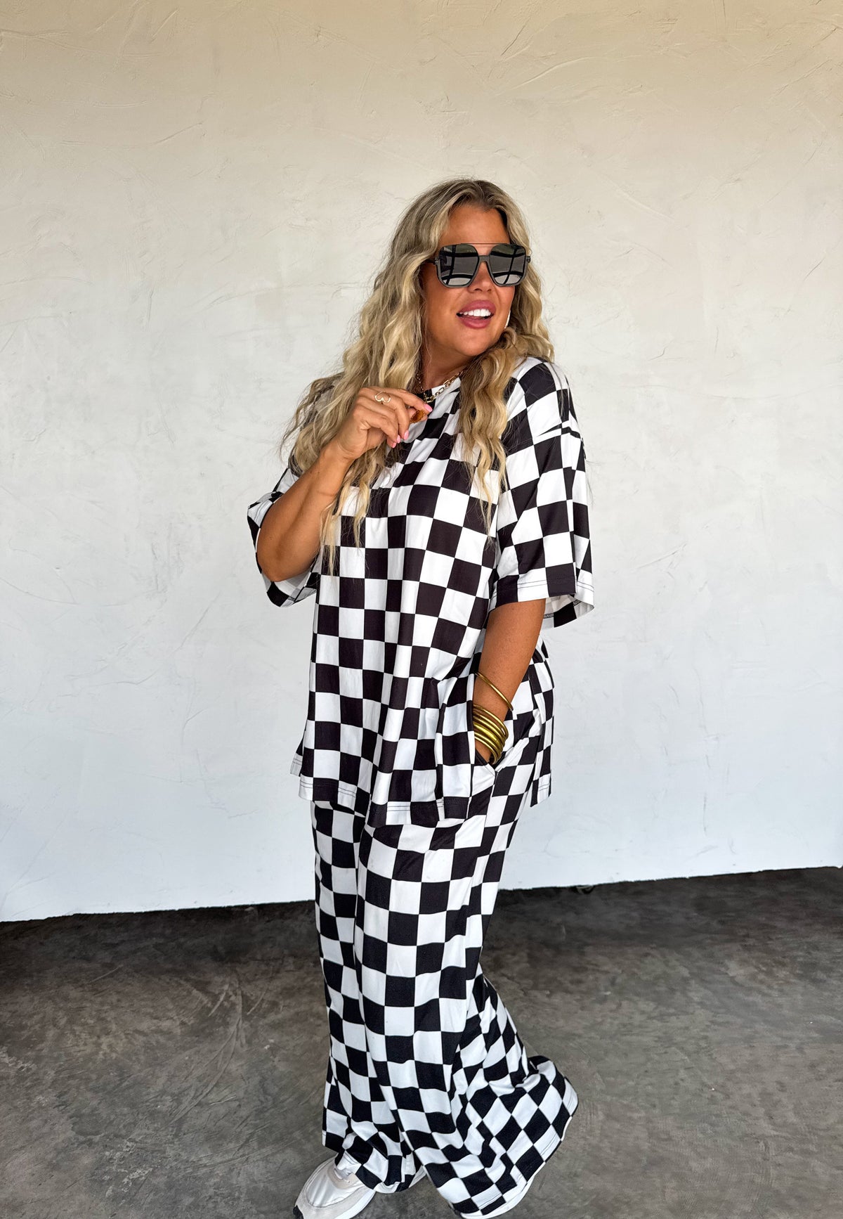 CHECKER POP PANTS