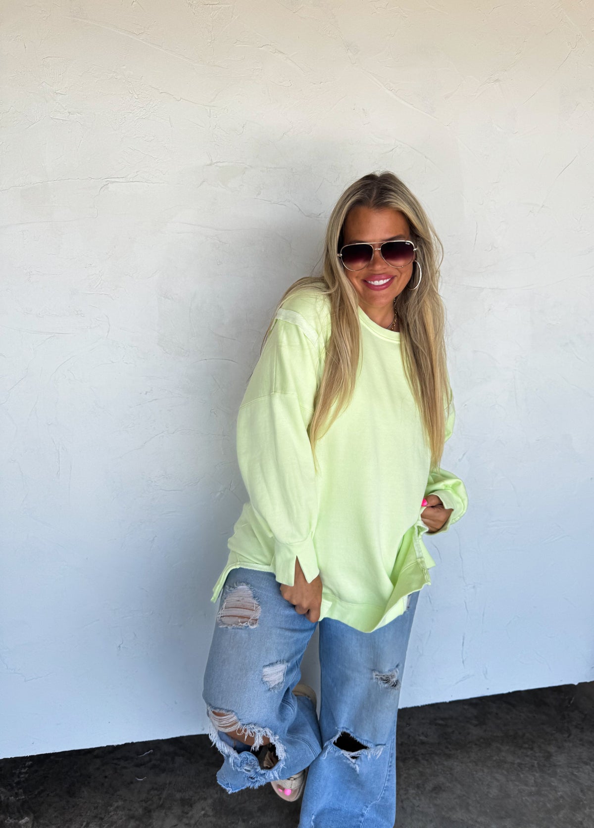 CANDY COLORS CLASSIC CREW PULLOVER