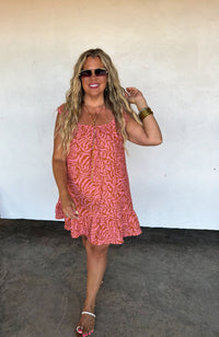 SUNSET TIDES BABYDOLL DRESS