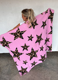CHEETAH & STAR CLOUD BLANKET