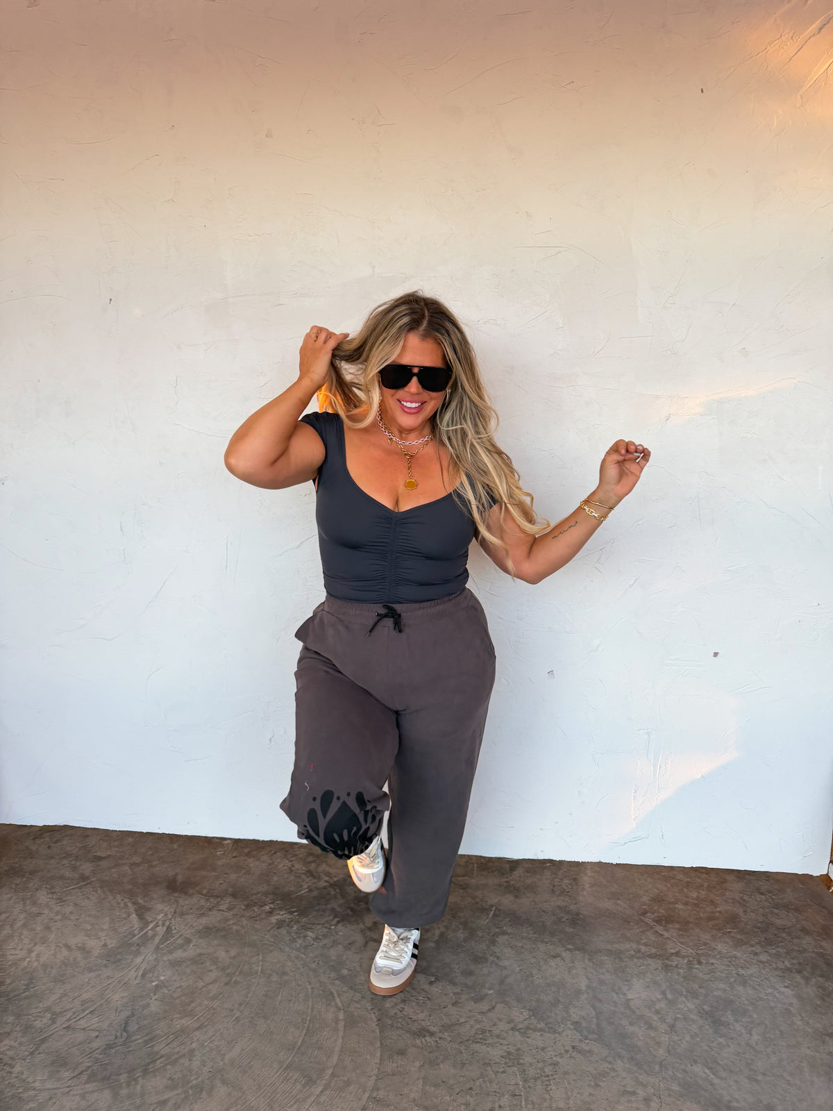 OUT AND ABOUT CAP SLEEVE TOP