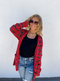 STRIPE MILEY DOT CARDIGAN