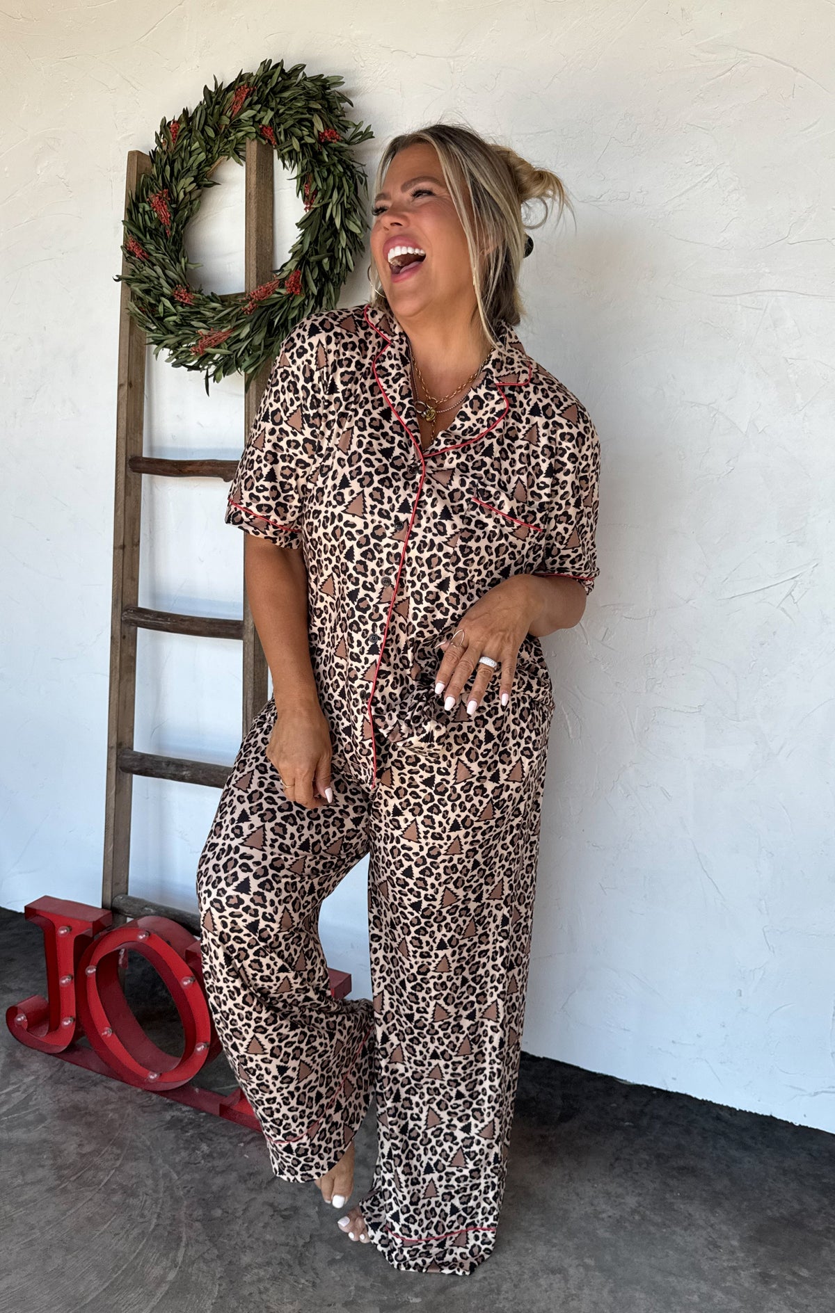 LEOPARD & CHEETAH STAR LUXE PJ SET