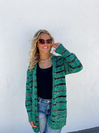 STRIPE MILEY DOT CARDIGAN