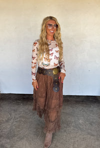 AUTUMN BLOOMING MAXI SKIRT