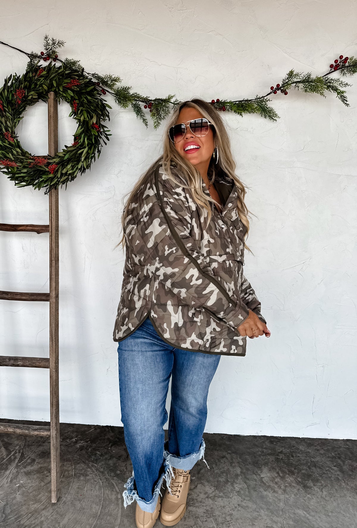 PRINTED PEYTON PUFFER JACKET