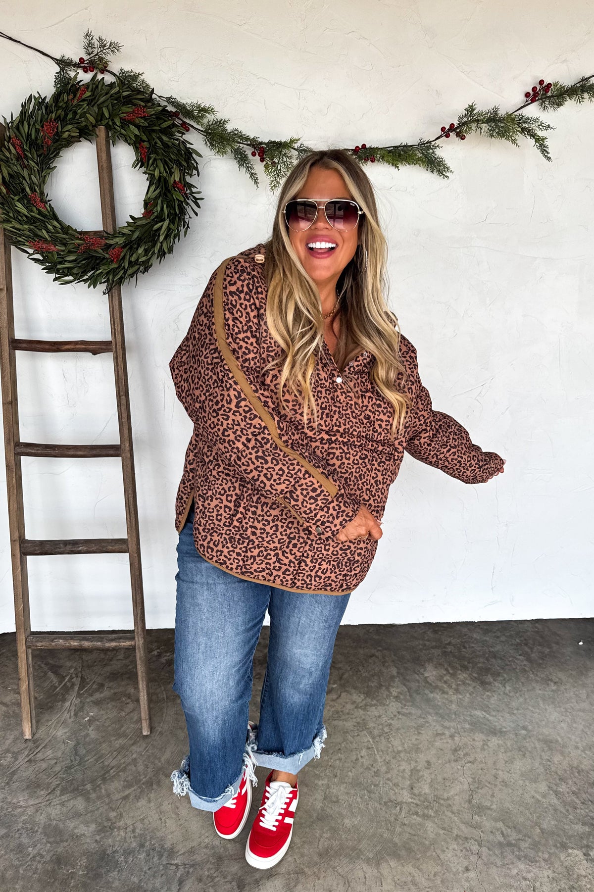 PRINTED PEYTON PUFFER JACKET