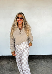 CHECKER POP PANTS