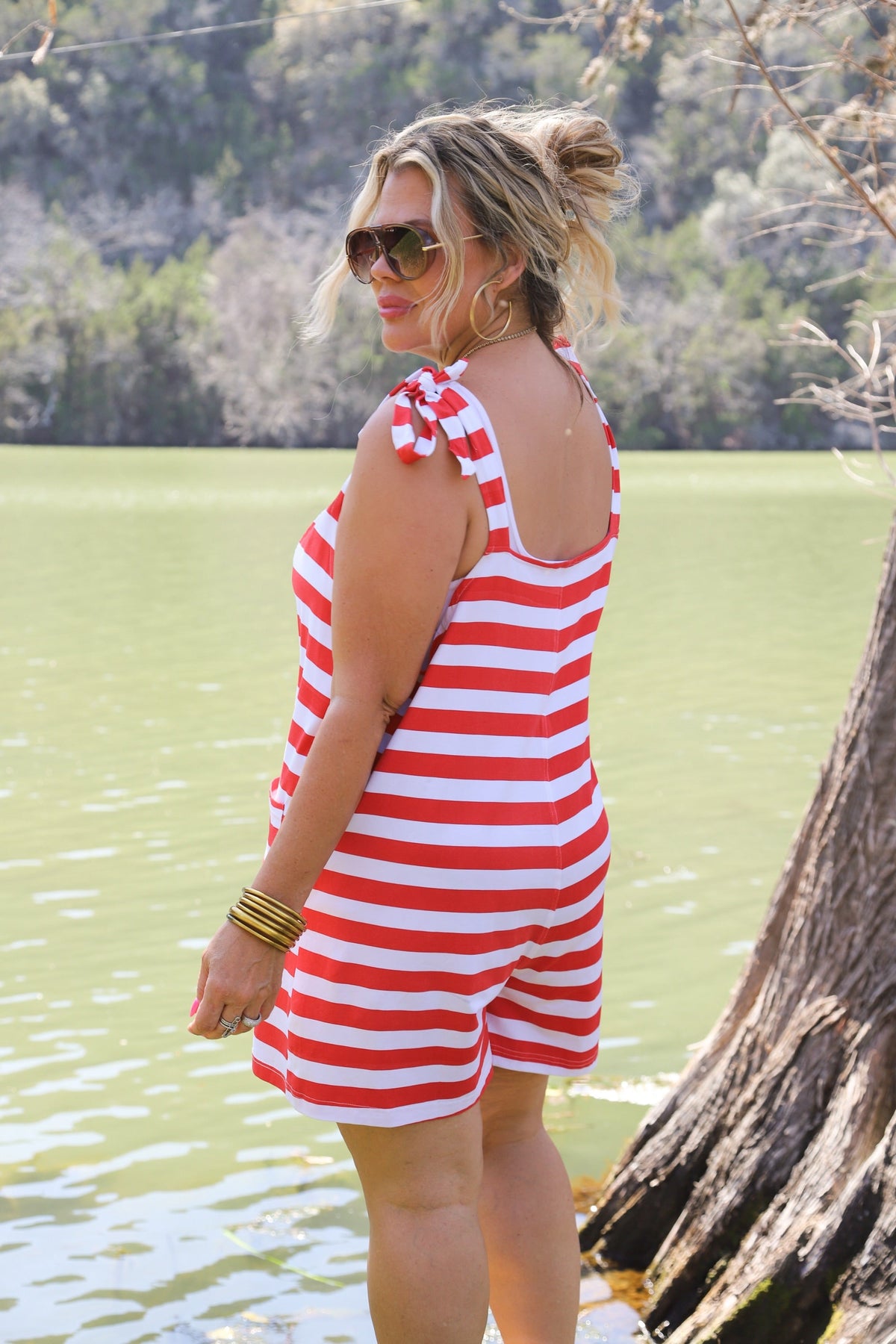 SUNNY STRIPE ROMPER