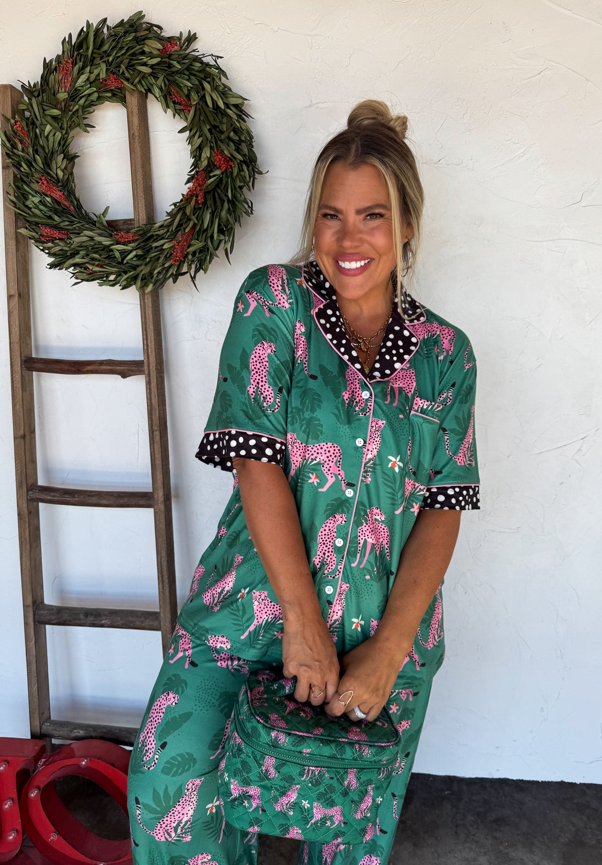 LEOPARD & CHEETAH STAR LUXE PJ SET