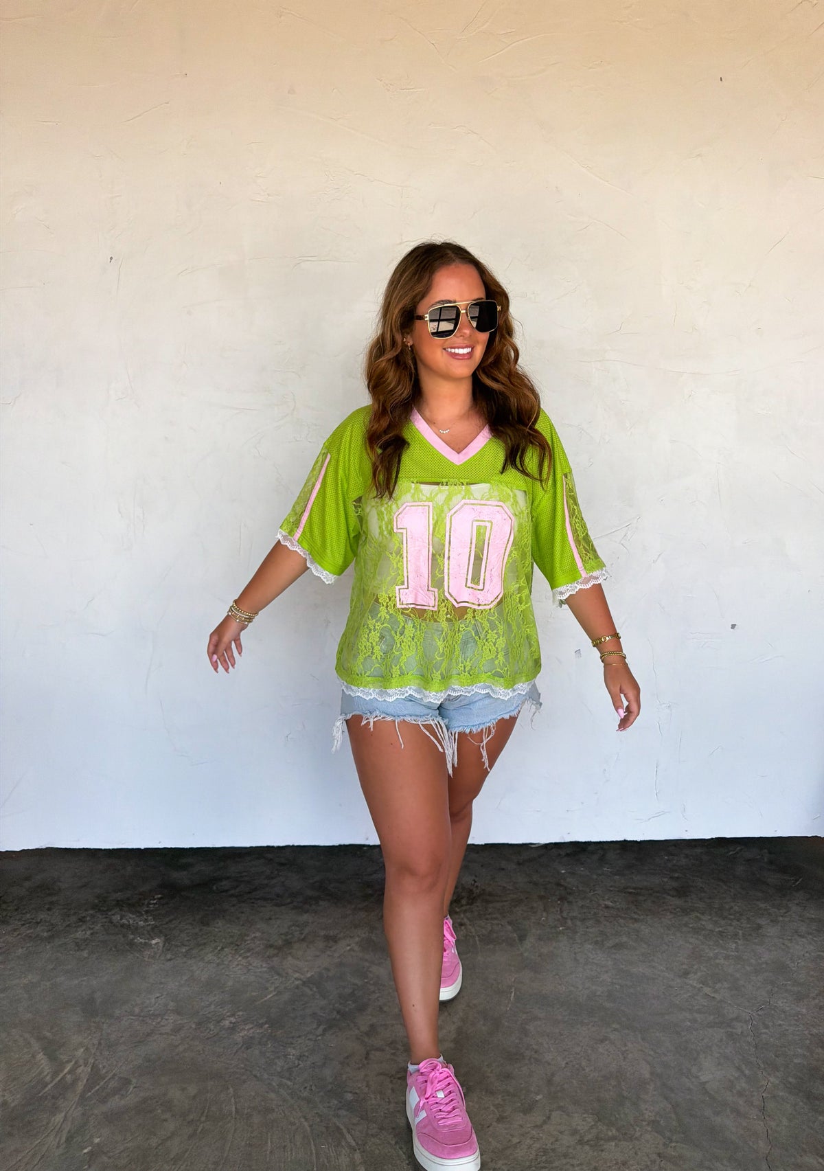 BLEACHER BABE LACE JERSEY