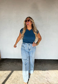 SPRING HARLEY CAP SLEEVE BASIC TOP
