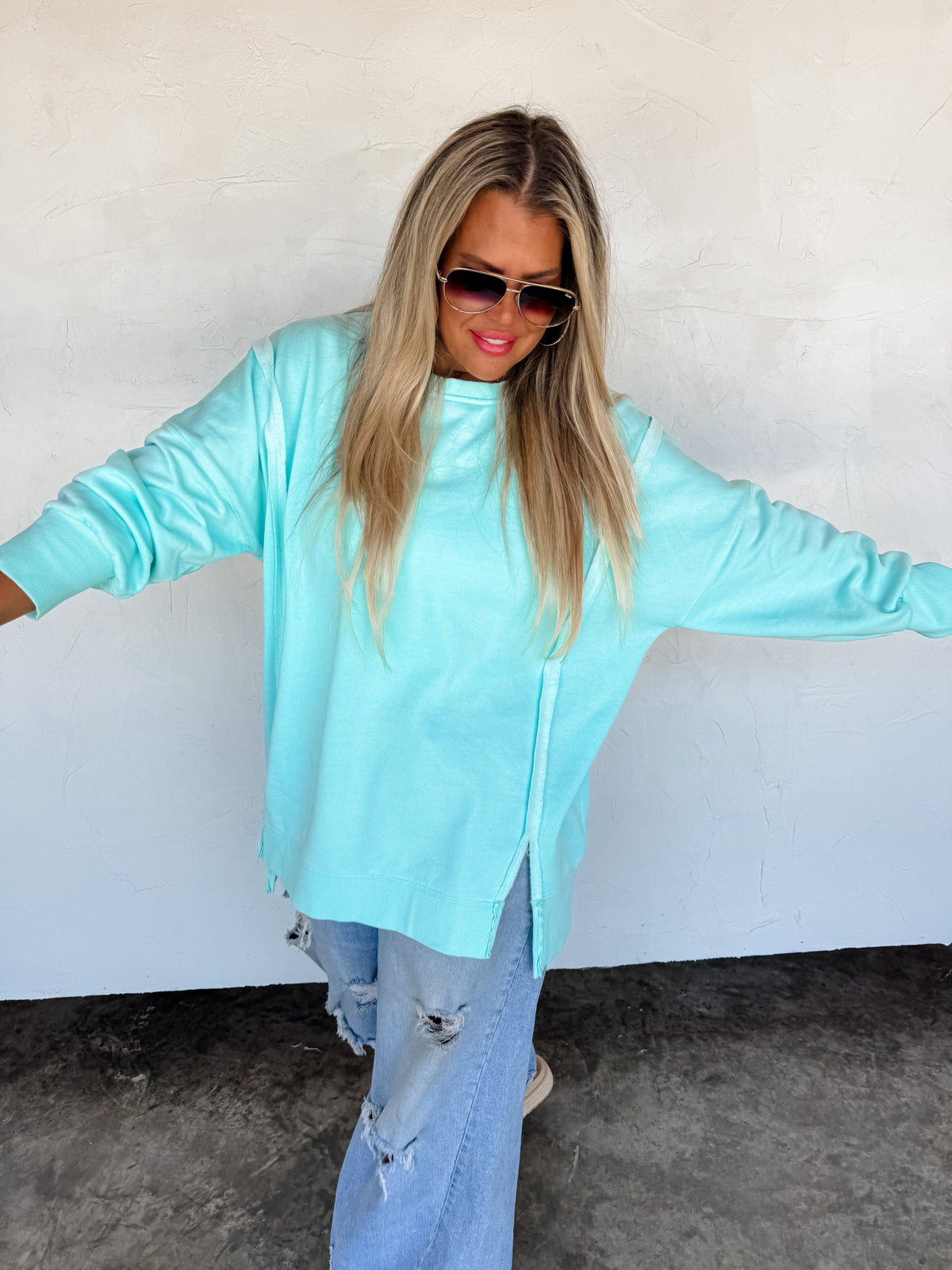 CANDY COLORS CLASSIC CREW PULLOVER