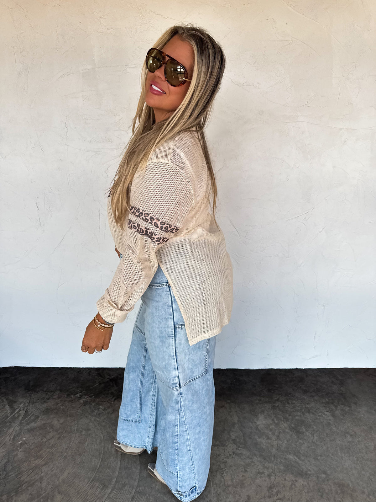 STAR MELLOW MESH COTTON TOP