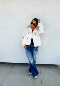 ROSSI CROP TRENCH COAT