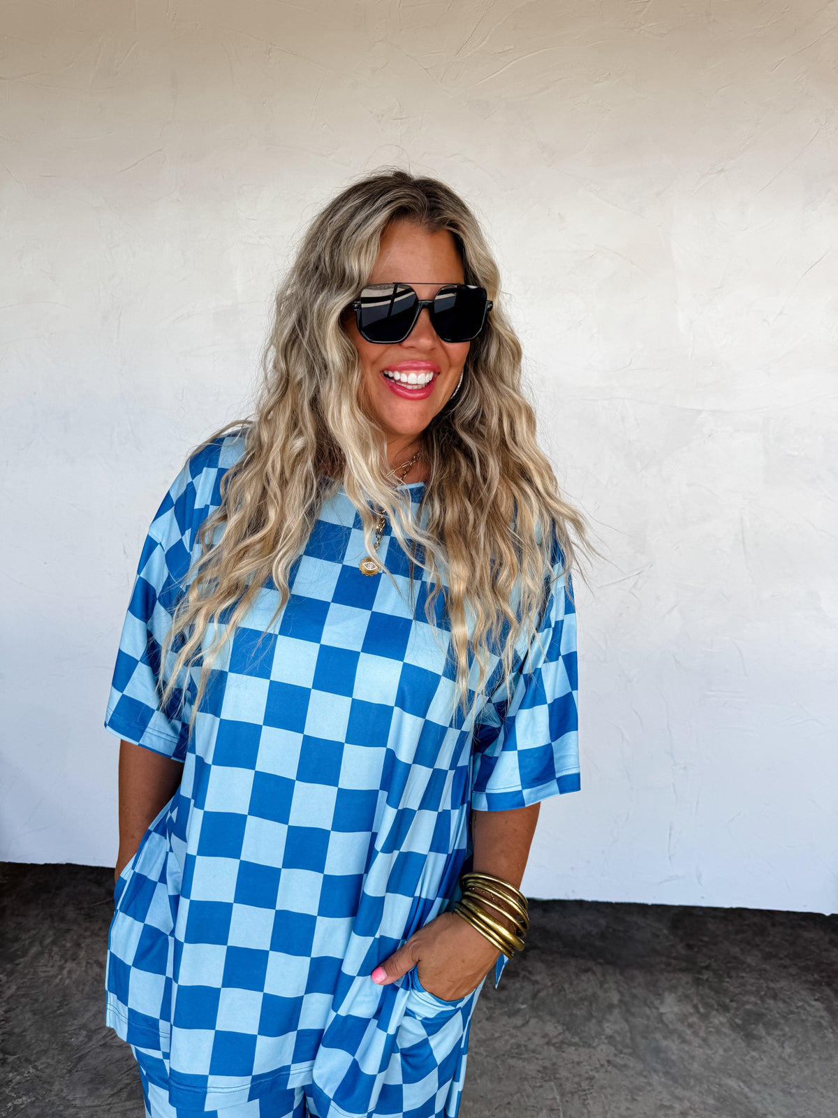 CHECKER POP PANTS