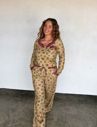 FLORAL & LACE WAFFLE PJS