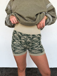 CAMO BRA & BIKER SHORT SET