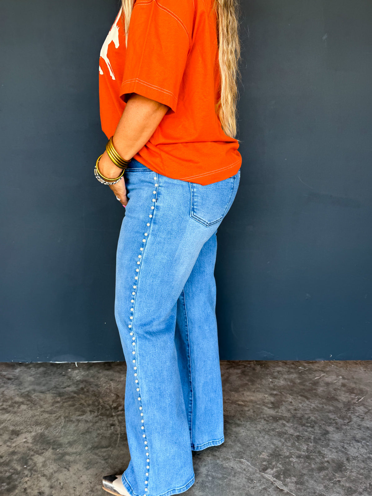 UPTOWN PEARL DENIM JEAN