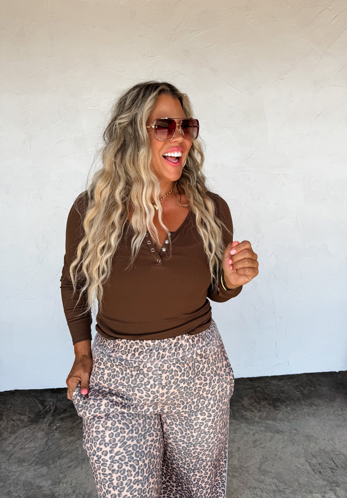 FLORAL & CHEETAH DRIFT AWAY JOGGERS