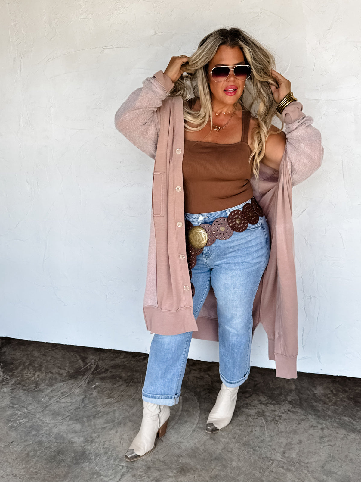 DESI SWEATSHIRT CARDIGAN