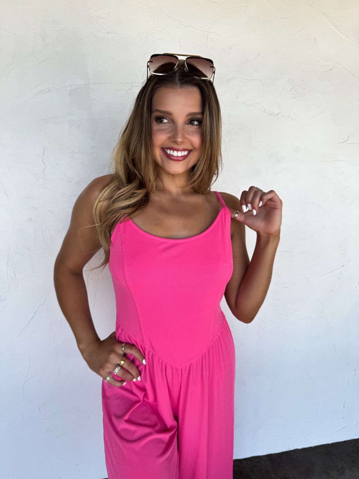 COOPER RIBBED ROMPER