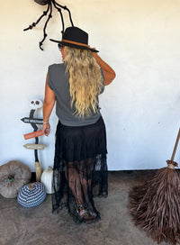 AUTUMN BLOOMING MAXI SKIRT