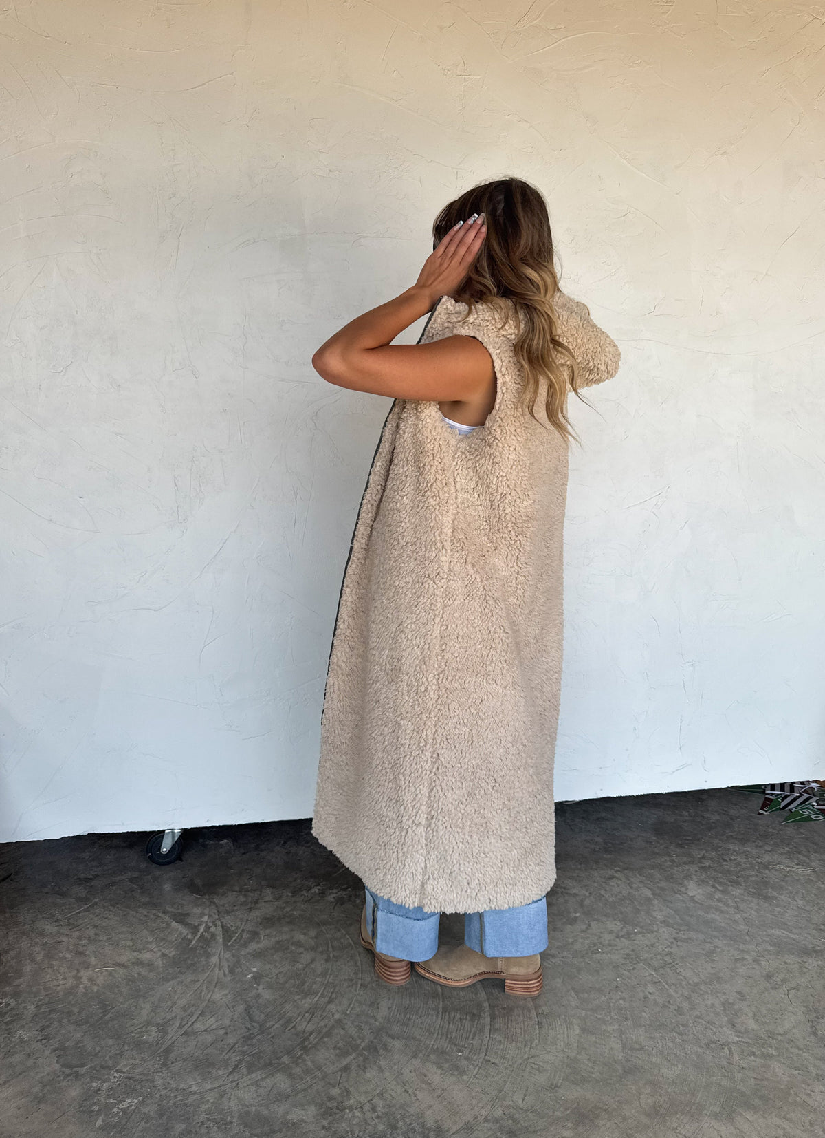 REVERSIBLE SHERPA PUFFER VEST