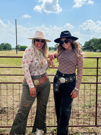 BOOTS & BLOOMS COLLECTION MESH TOPS