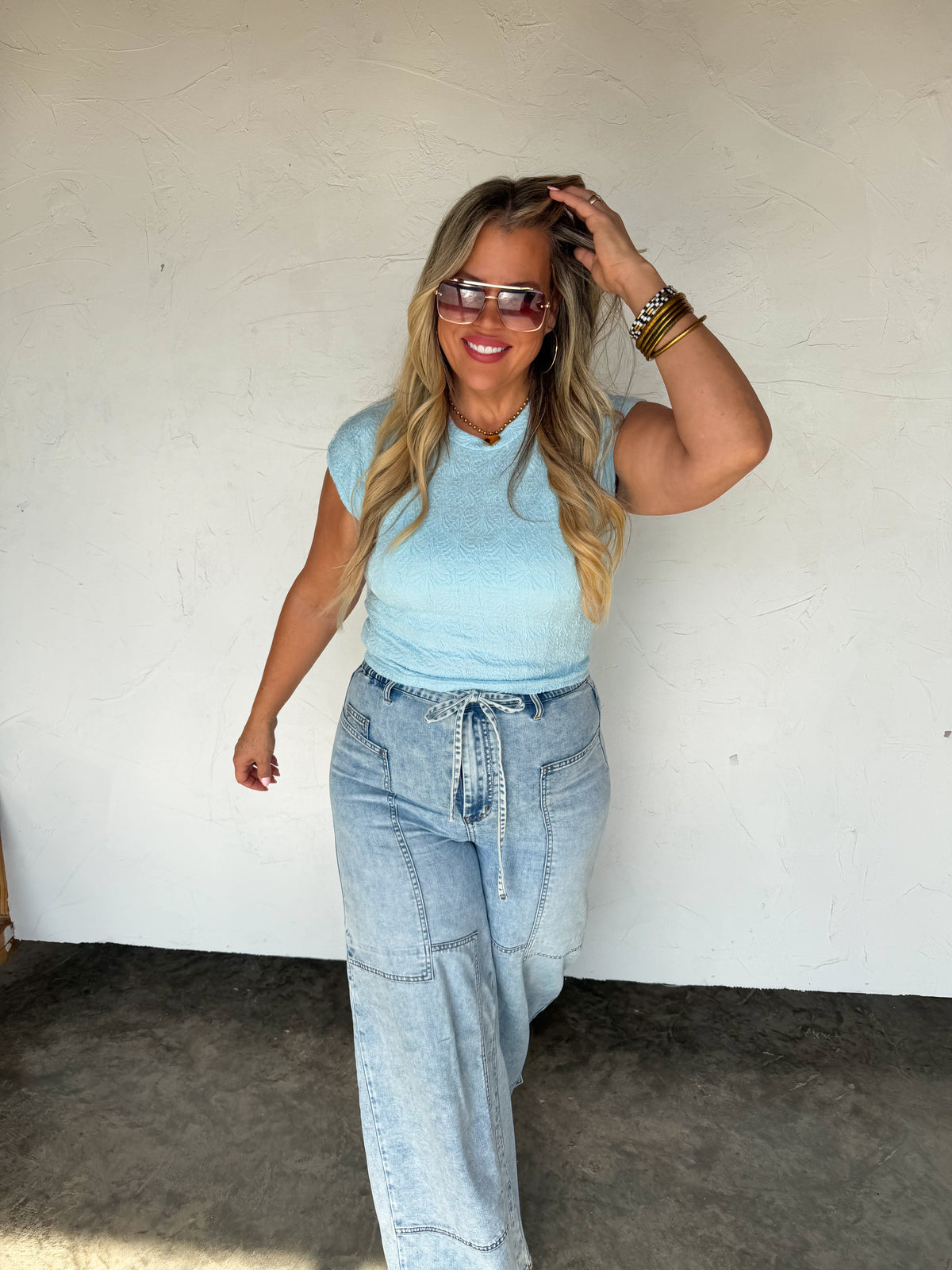 SPRING HARLEY CAP SLEEVE BASIC TOP